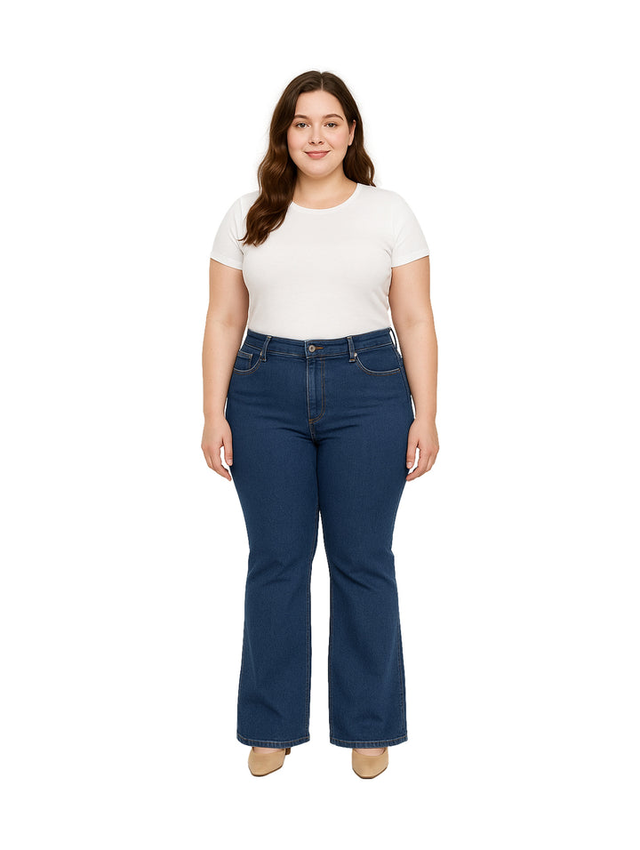 Jeans Campana Dolce and Amaro Color Stone para Mujer