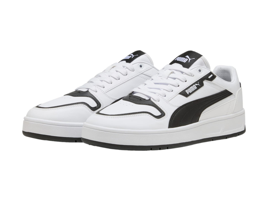 Tenis PUMA Court Classic Street Blanco y Negro para Hombre