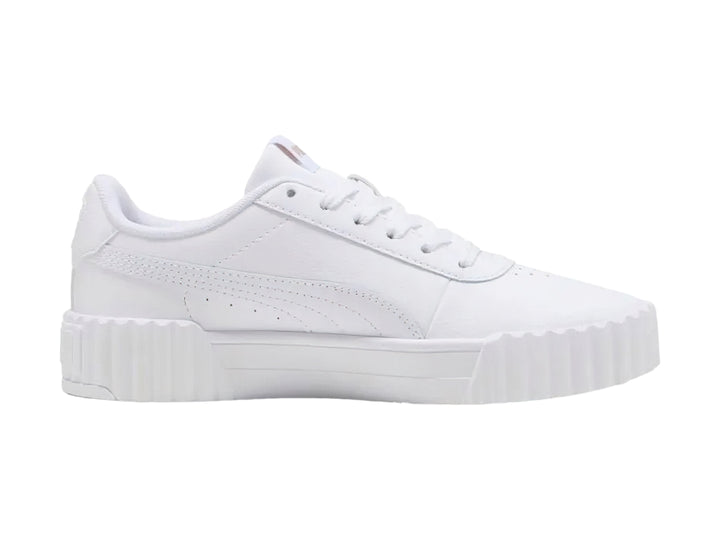 Tenis PUMA Carina 3.0 Blanco y Oro para Mujer