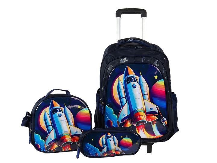 Mochila Terry Cohete Azul para Niño