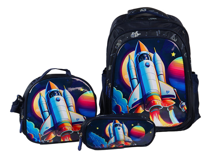 Mochila Terry Cohete Azul para Niño