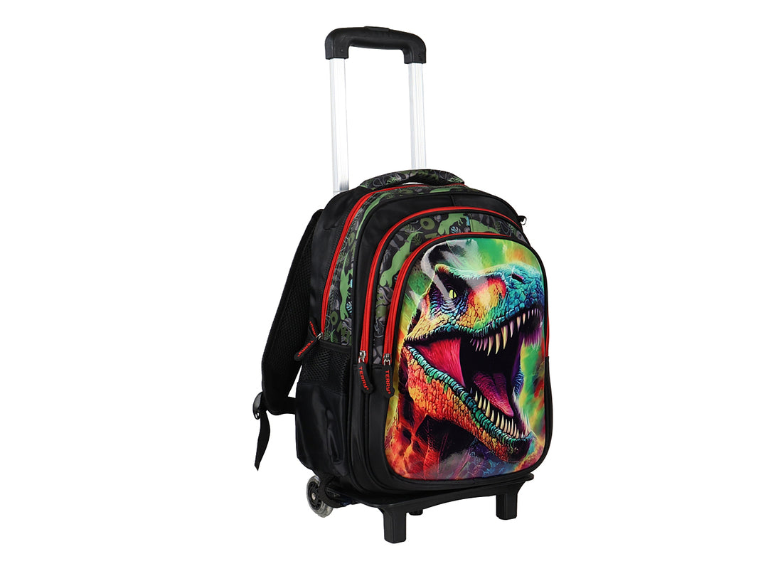Mochila Terry Dinosaurio Rojo para Niño
