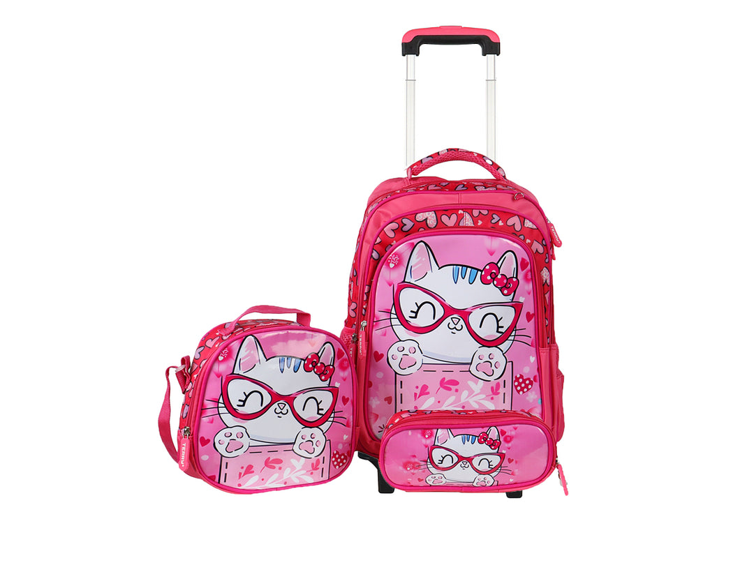 Mochila Terry Gatita Rosa para Niña