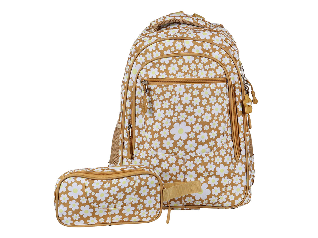Mochila Rodante Terry Amarillo para Niña