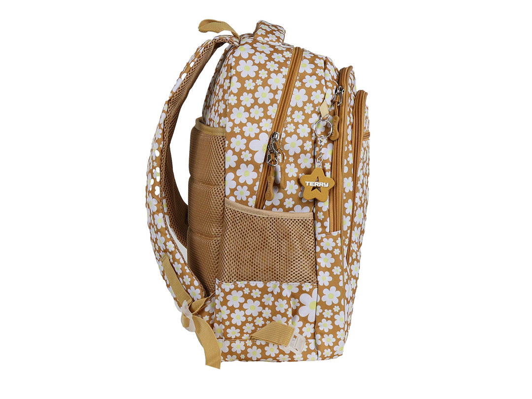 Mochila Rodante Terry Amarillo para Niña