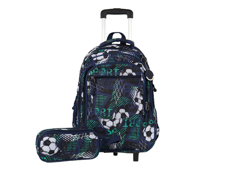 Mochila Rodante Terry Balones Azul para Nino