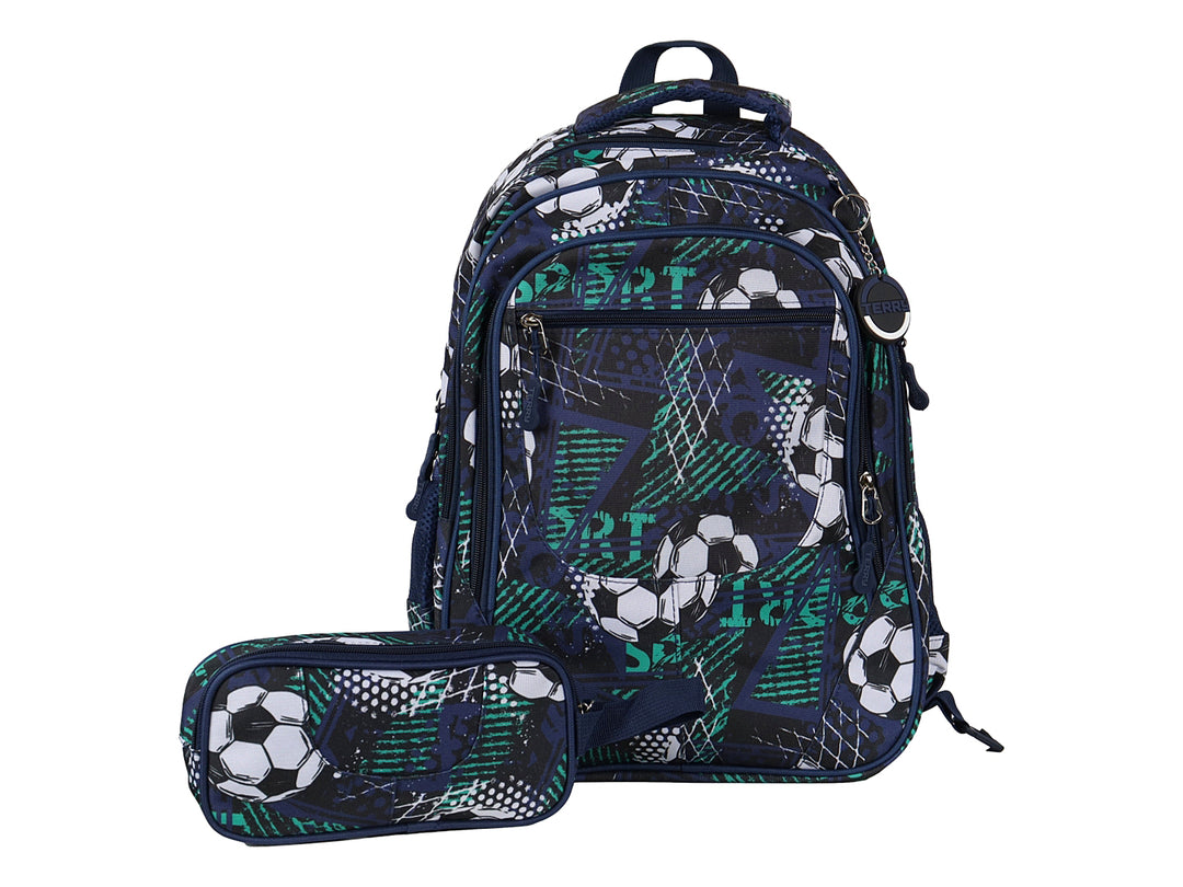 Mochila Rodante Terry Balones Azul para Nino