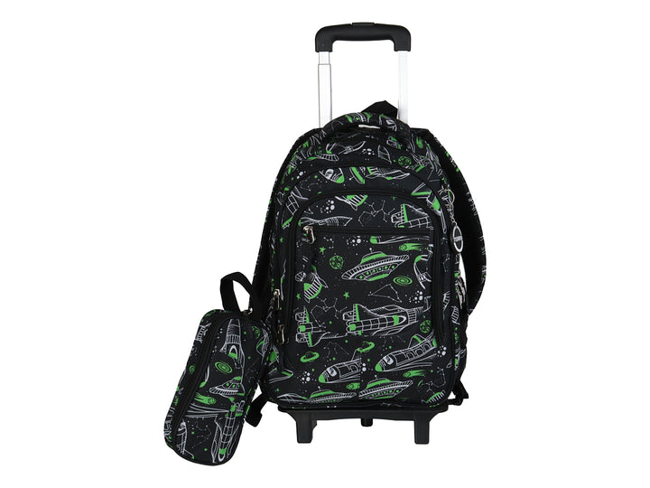 Mochila Terry Nave Espacial Verde/Negro para Nino