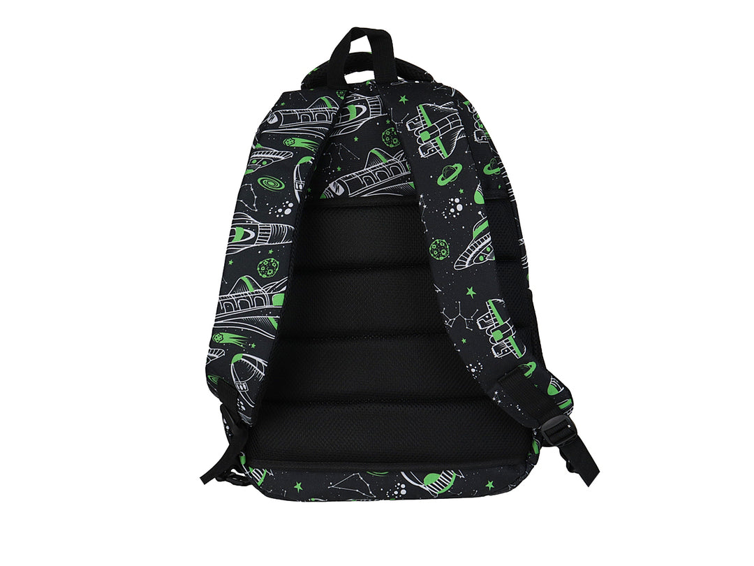 Mochila Terry Nave Espacial Verde/Negro para Nino