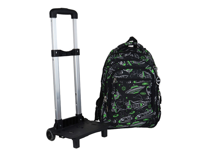 Mochila Terry Nave Espacial Verde/Negro para Nino