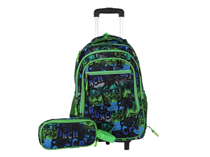 Mochila Terry Camioneta Verde para Nino