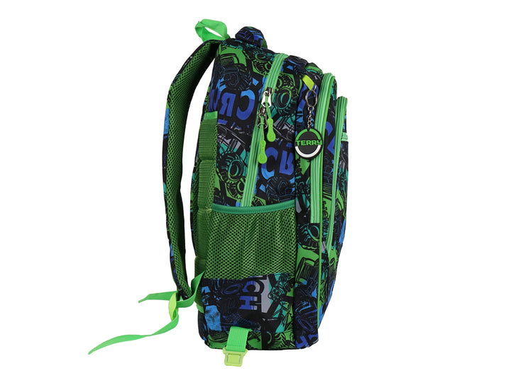 Mochila Terry Camioneta Verde para Nino