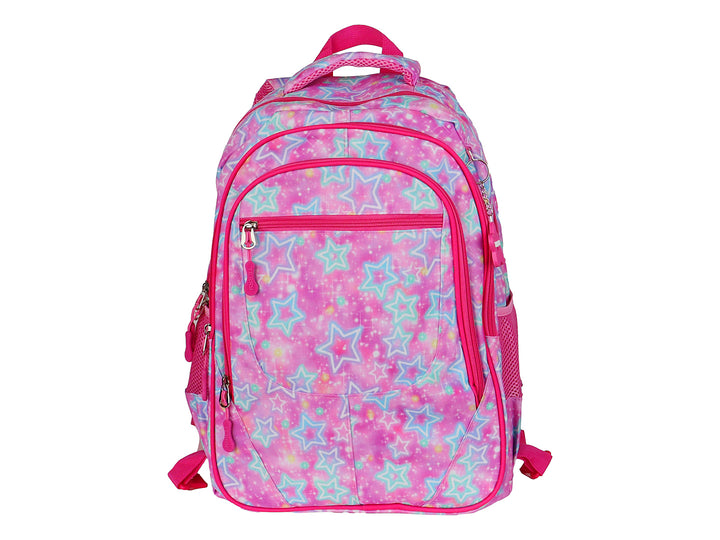 Mochila Escolar Rodante Terry Rosa para Niña