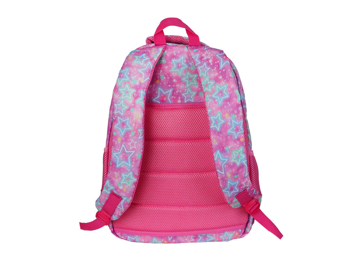 Mochila Escolar Rodante Terry Rosa para Niña