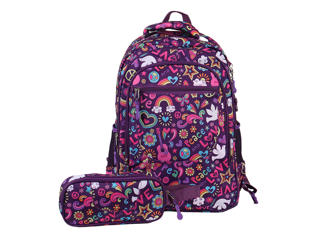 Mochila Rodante Terry Lila para Niña