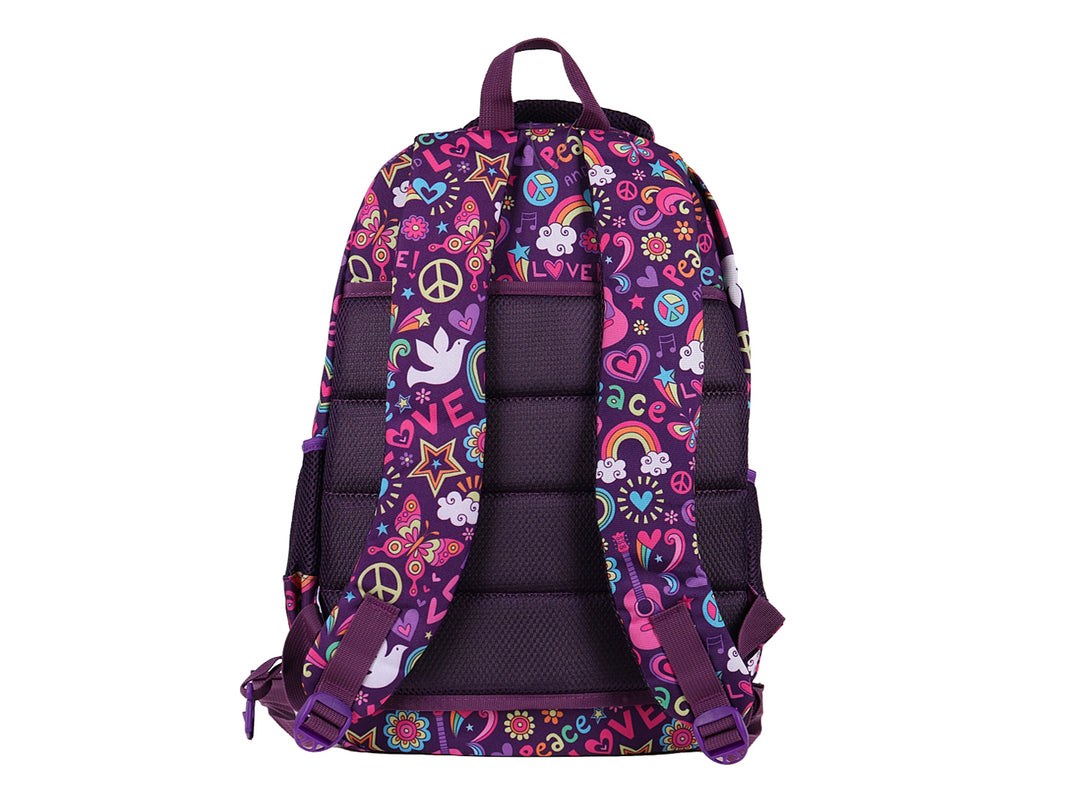 Mochila Rodante Terry Lila para Niña