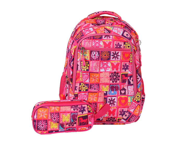 Mochila Rodante Terry Rosa para Niña