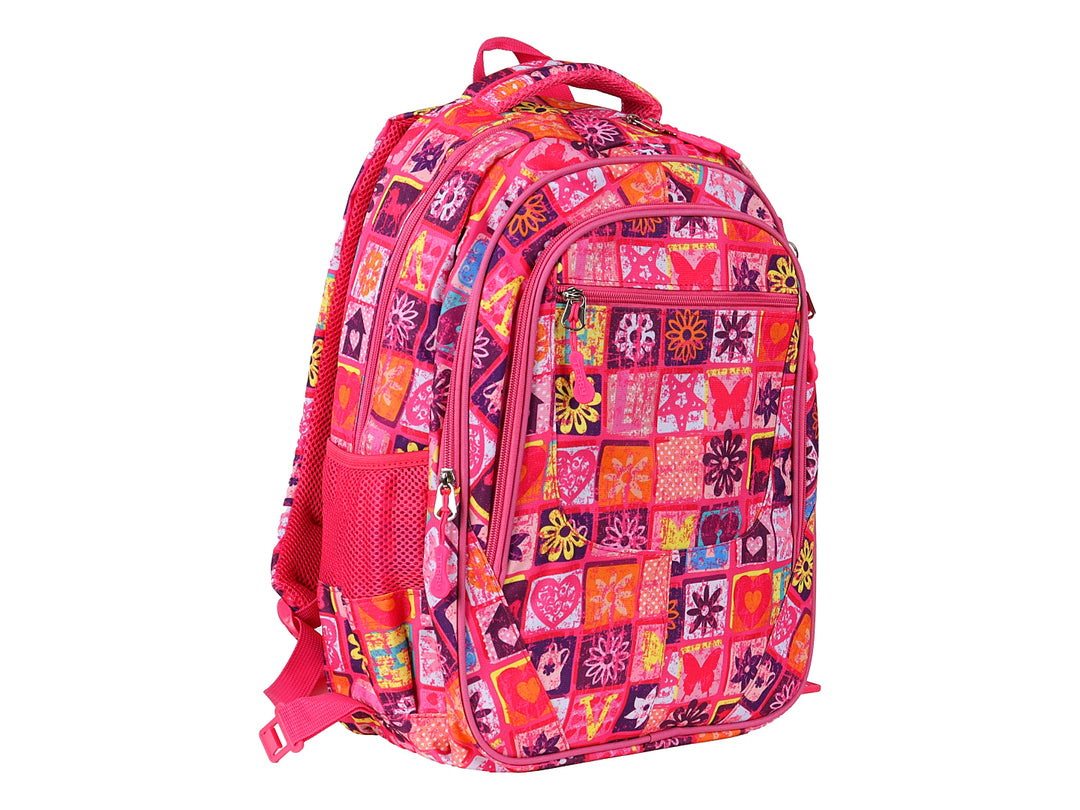 Mochila Rodante Terry Rosa para Niña