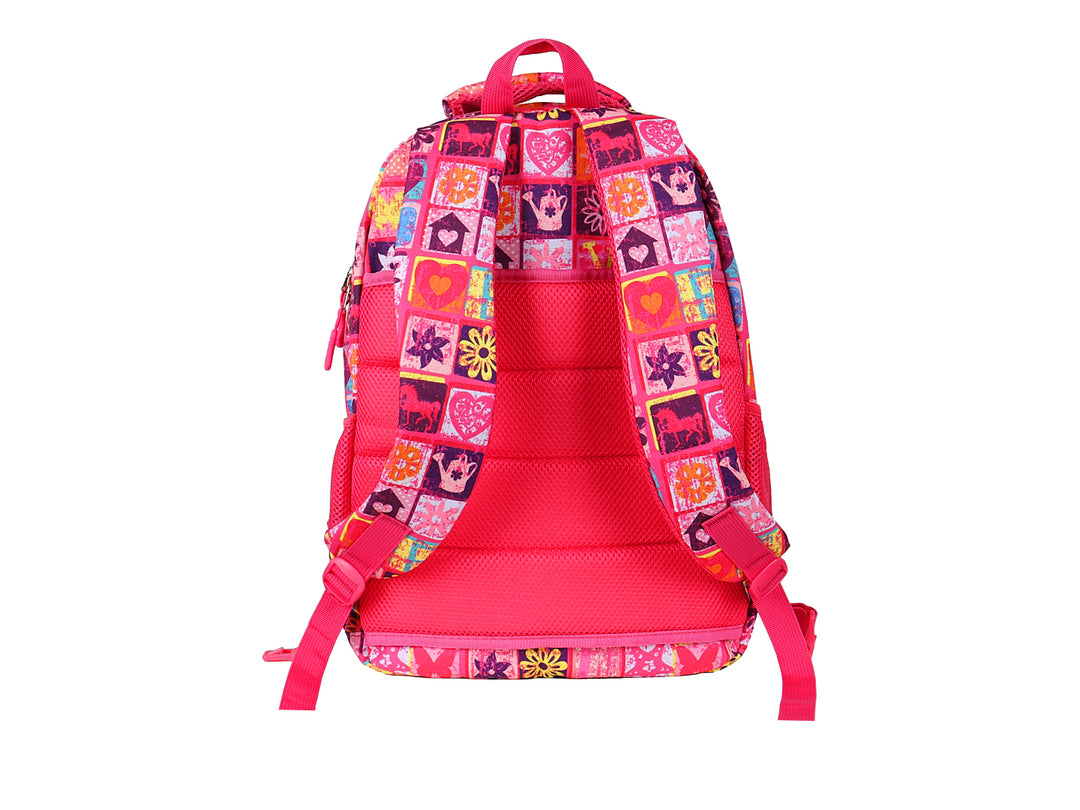 Mochila Rodante Terry Rosa para Niña