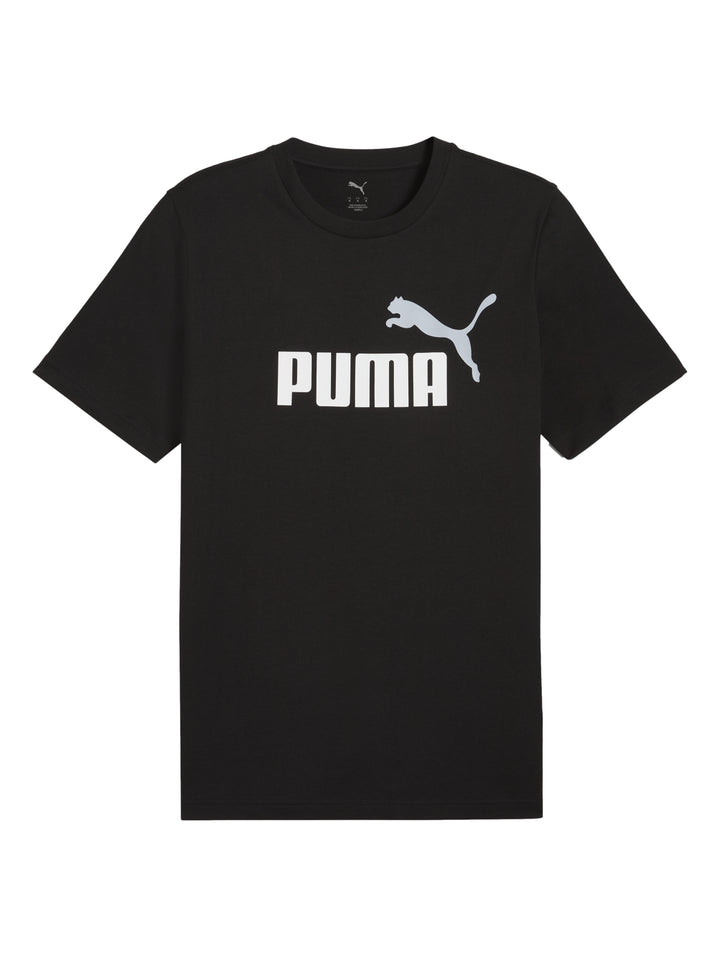 Playera PUMA de color negro con logotipo blanco en el pecho y cuello redondo.