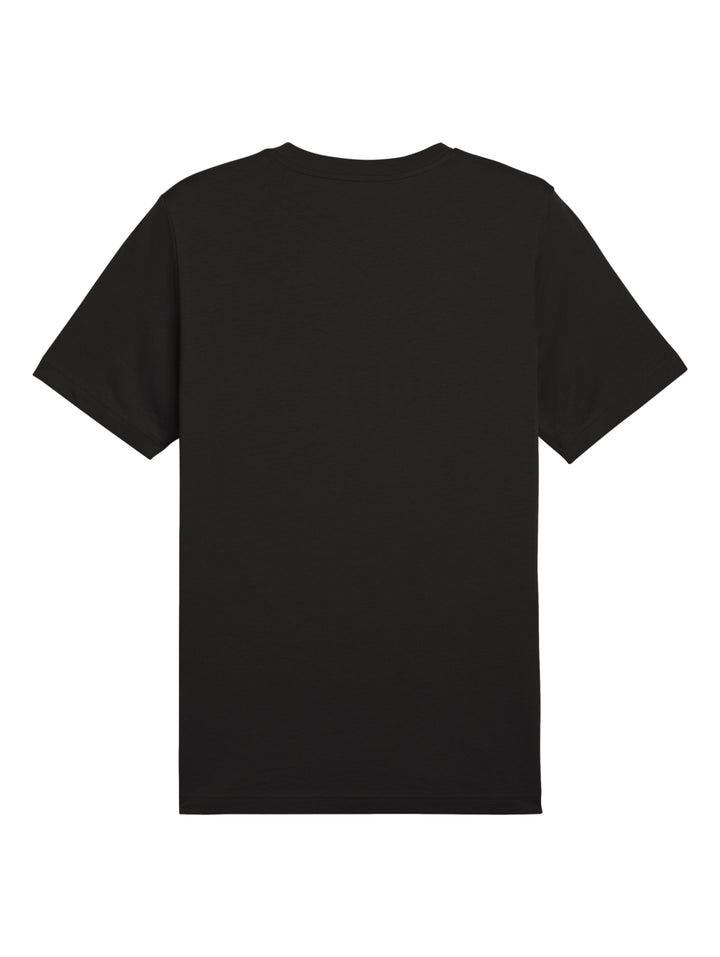 Playera PUMA de color negro con logotipo blanco en el pecho y cuello redondo.