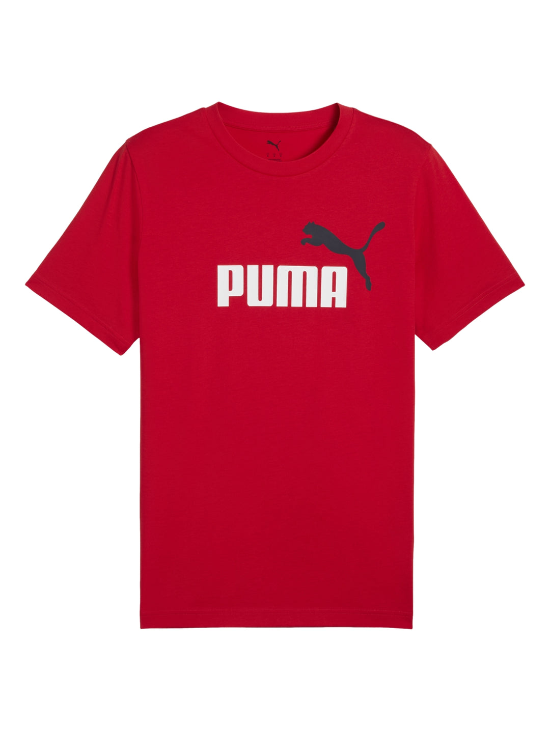 Playera deportiva PUMA de color rojo con logotipo en el pecho.