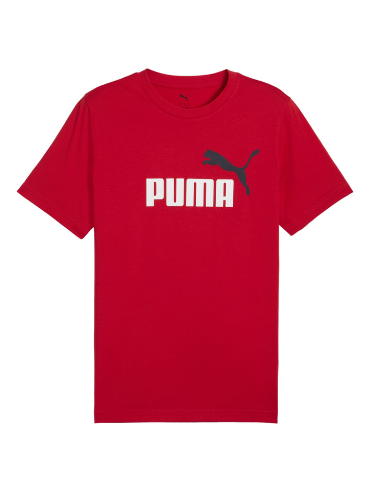 Playera deportiva PUMA de color rojo con logotipo en el pecho.