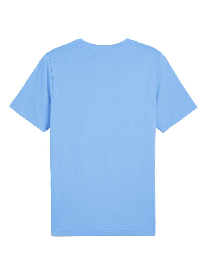 Camiseta PUMA de color azul claro con gráfico frontal y cuello redondo.