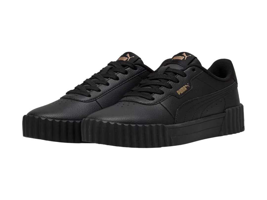 Tenis PUMA Carina 3.0 Negro con Dorado para Mujer