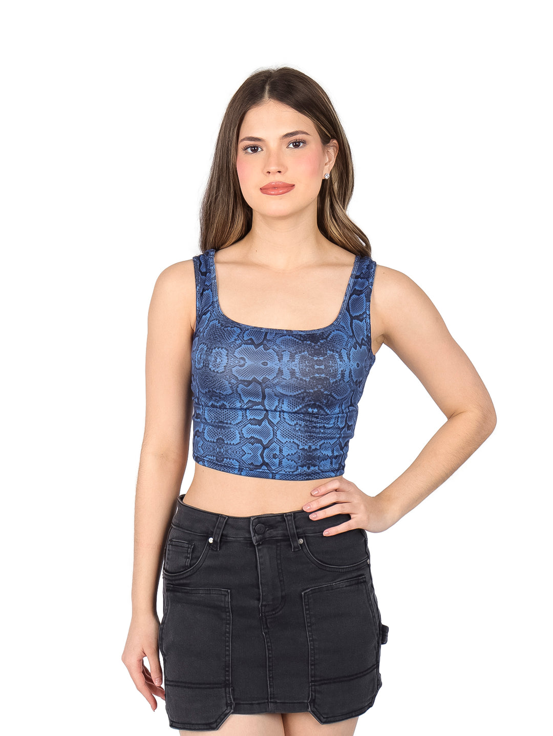 Blusa Juliana Favela Azul para Mujer