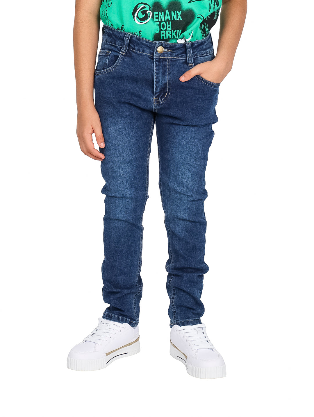 Pantalón ATOK Recto Azul Marino para Niño