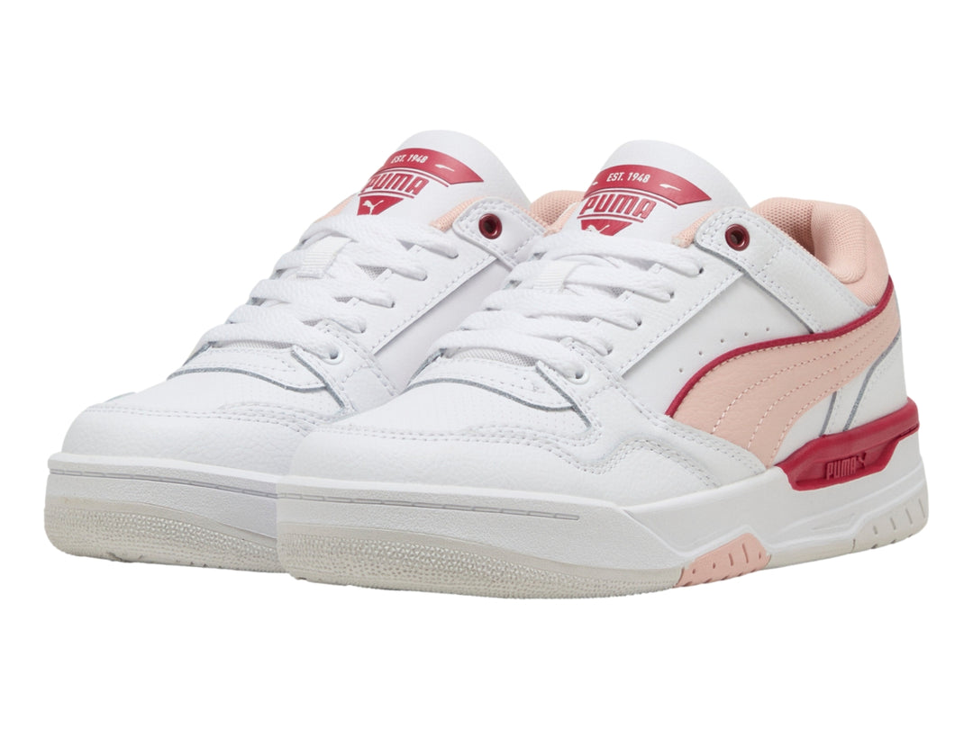 Tenis PUMA Rebound Retro Blanco y Rosa para Mujer
