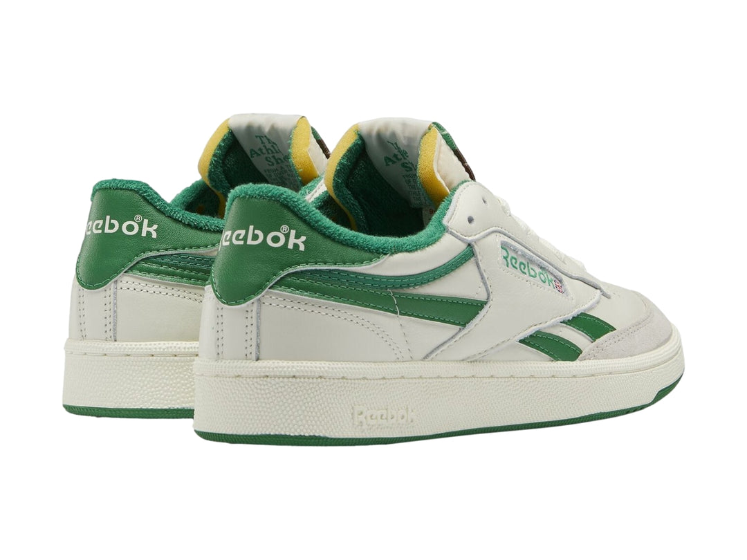 Tenis Reebok Club C Revenge Vintage Blanco y Verde para Hombre