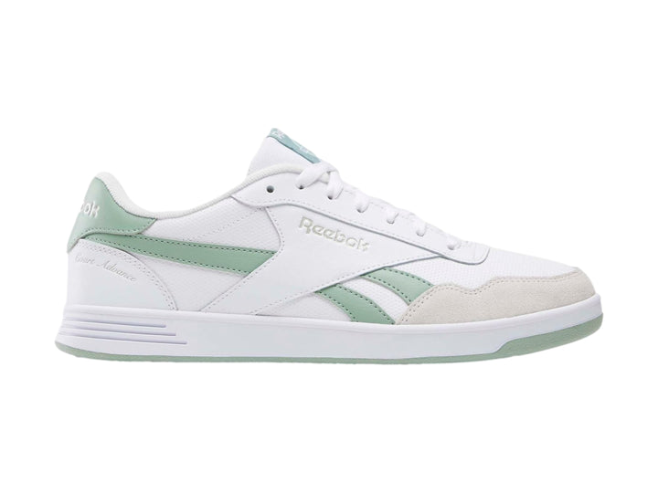 Tenis Reebok Court Advance Blanco y Verde para Mujer