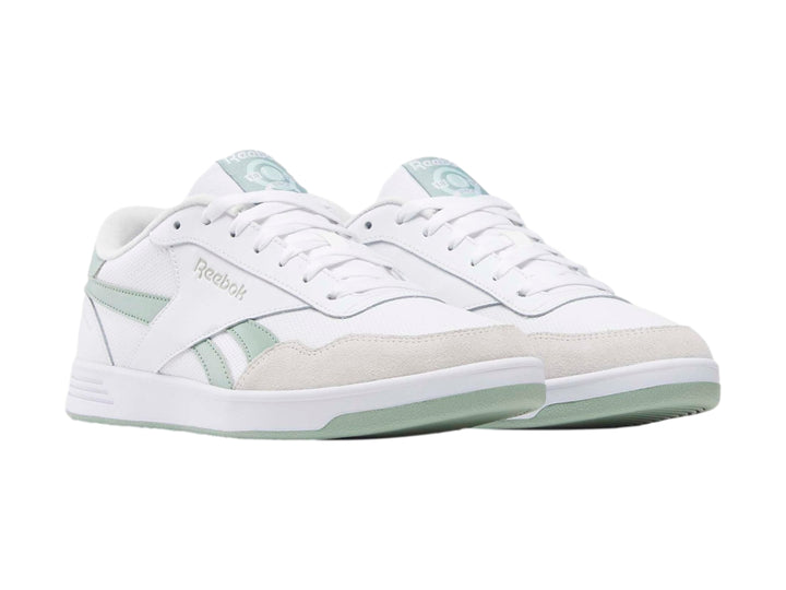 Tenis Reebok Court Advance Blanco y Verde para Mujer