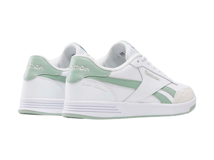Tenis Reebok Court Advance Blanco y Verde para Mujer