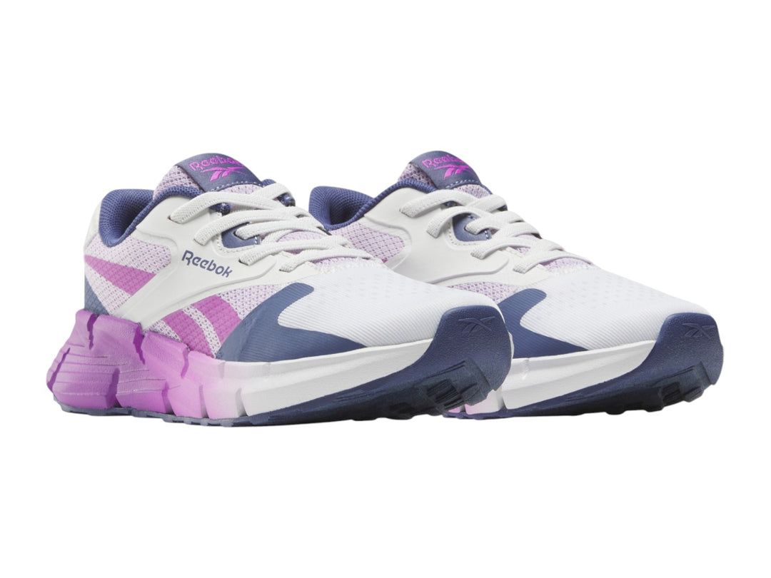 Tenis Reebok Zig Dynamica 5 Blanco y Morado para Niña