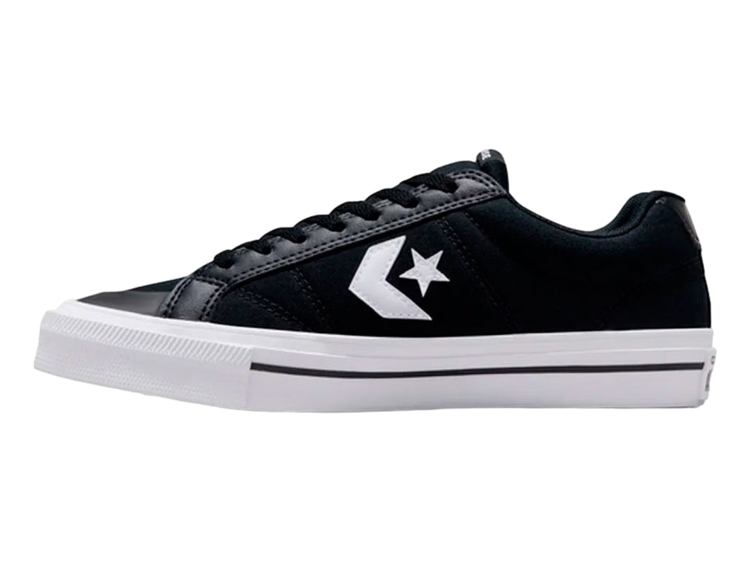 Tenis Converse Sport Casual en color negro con suela y logotipo lateral en blanco.