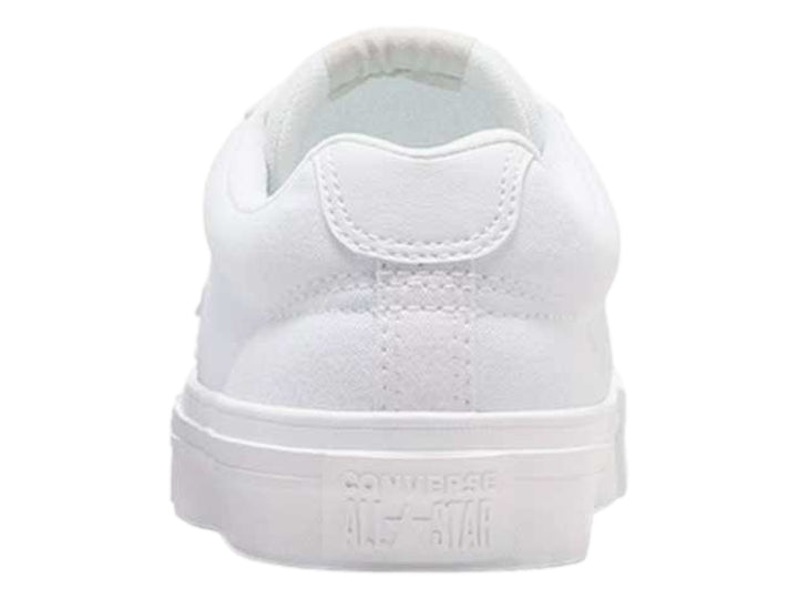 Tenis Converse deportivos casuales en color blanco total para niños.