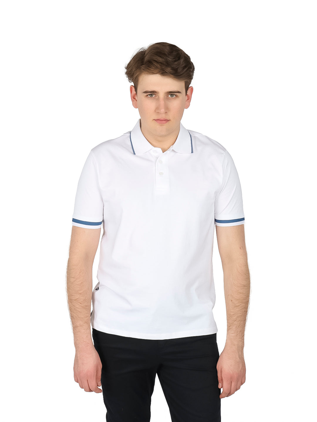 Playera Polo NYD Jeans Blanca para Hombre