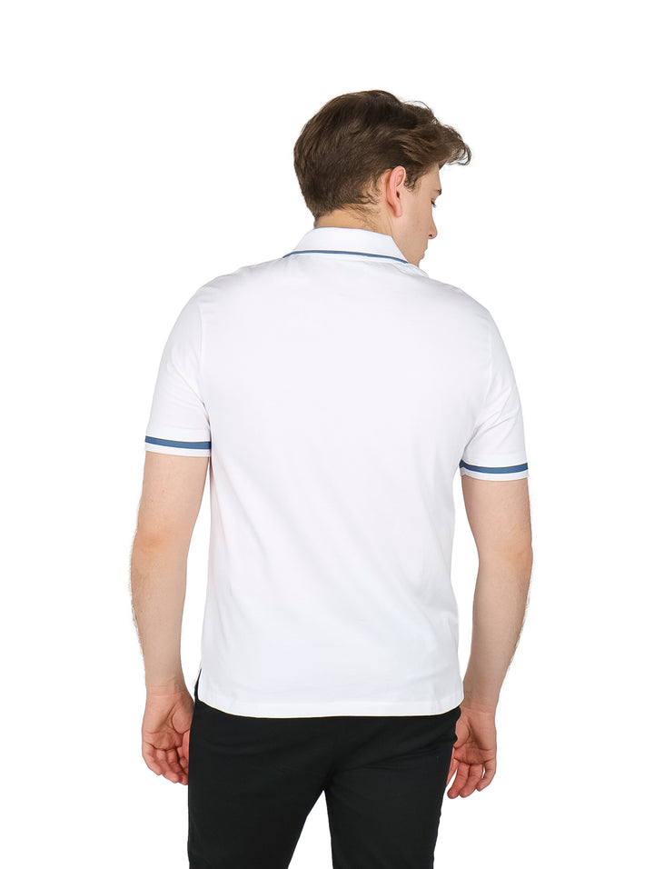 Playera Polo NYD Jeans Blanca para Hombre
