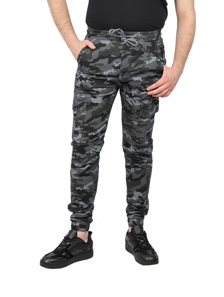 Pantalones Jogger NYD Jeans Gris Camo para Hombre