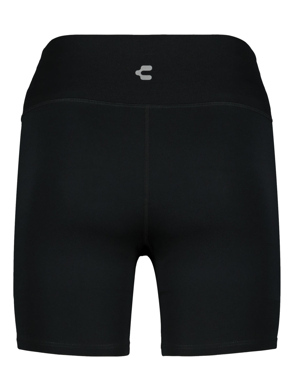 Shorts tipo biker de color negro para mujer, con cintura alta y diseño ajustado.