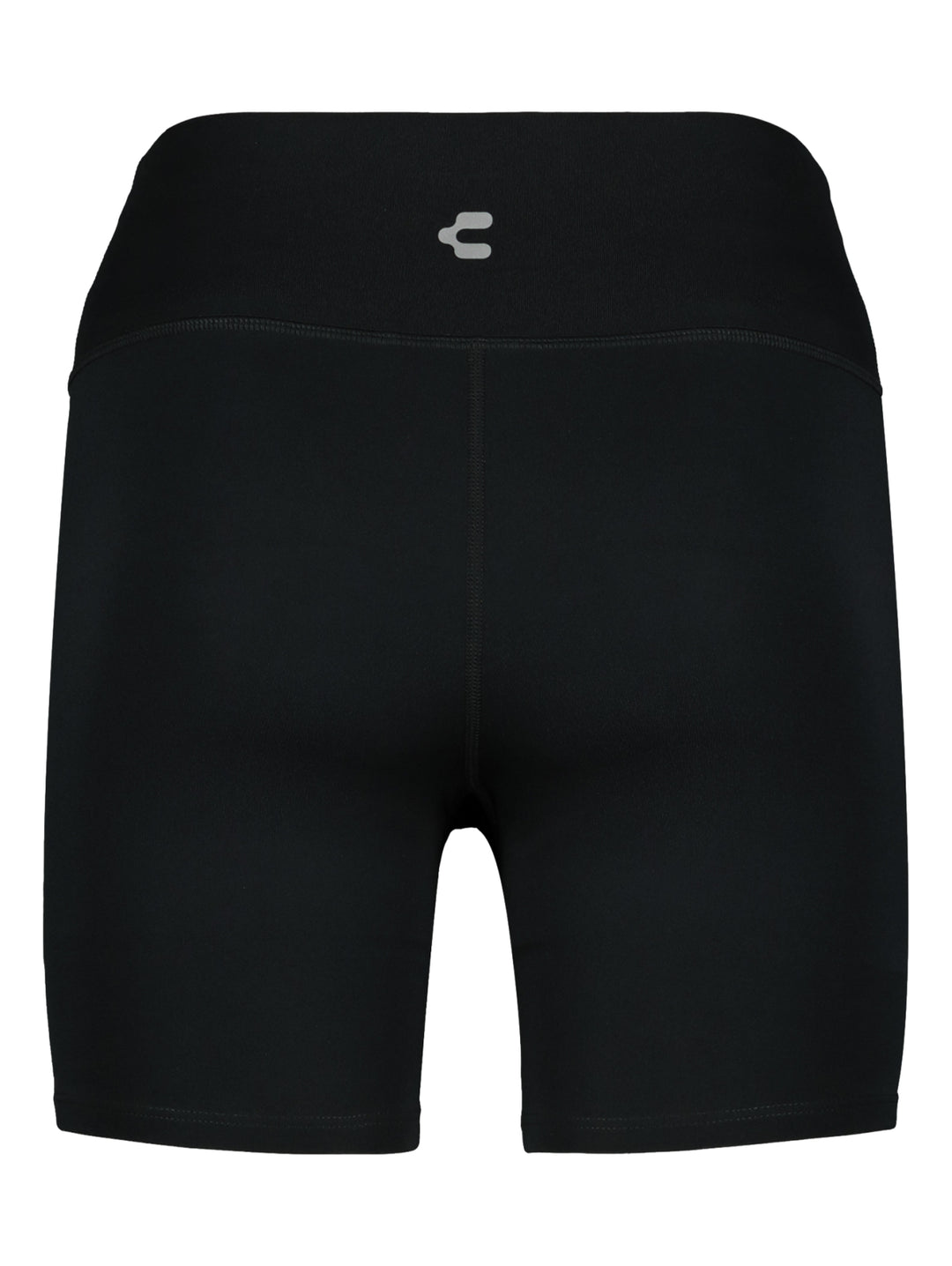 Shorts tipo biker de color negro para mujer, con cintura alta y diseño ajustado.