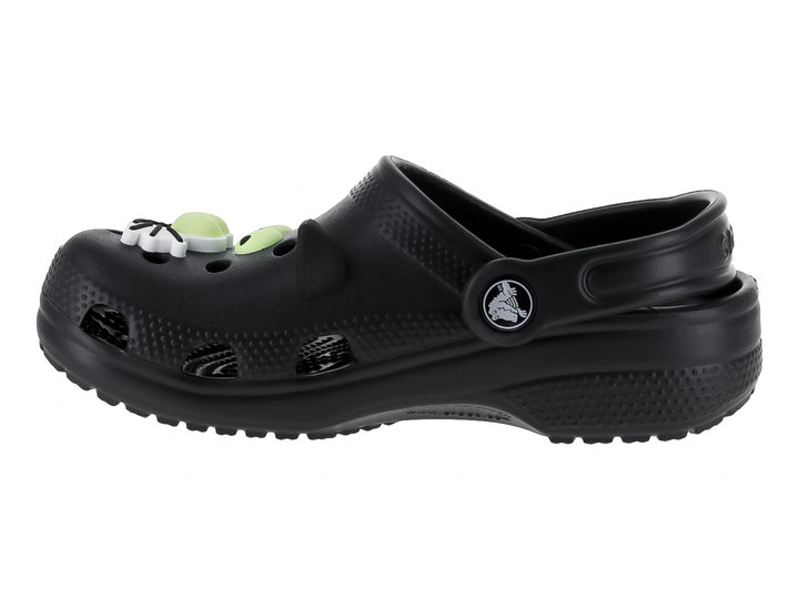 Crocs Classic Glow Black Cat Clogs Negro para Nino