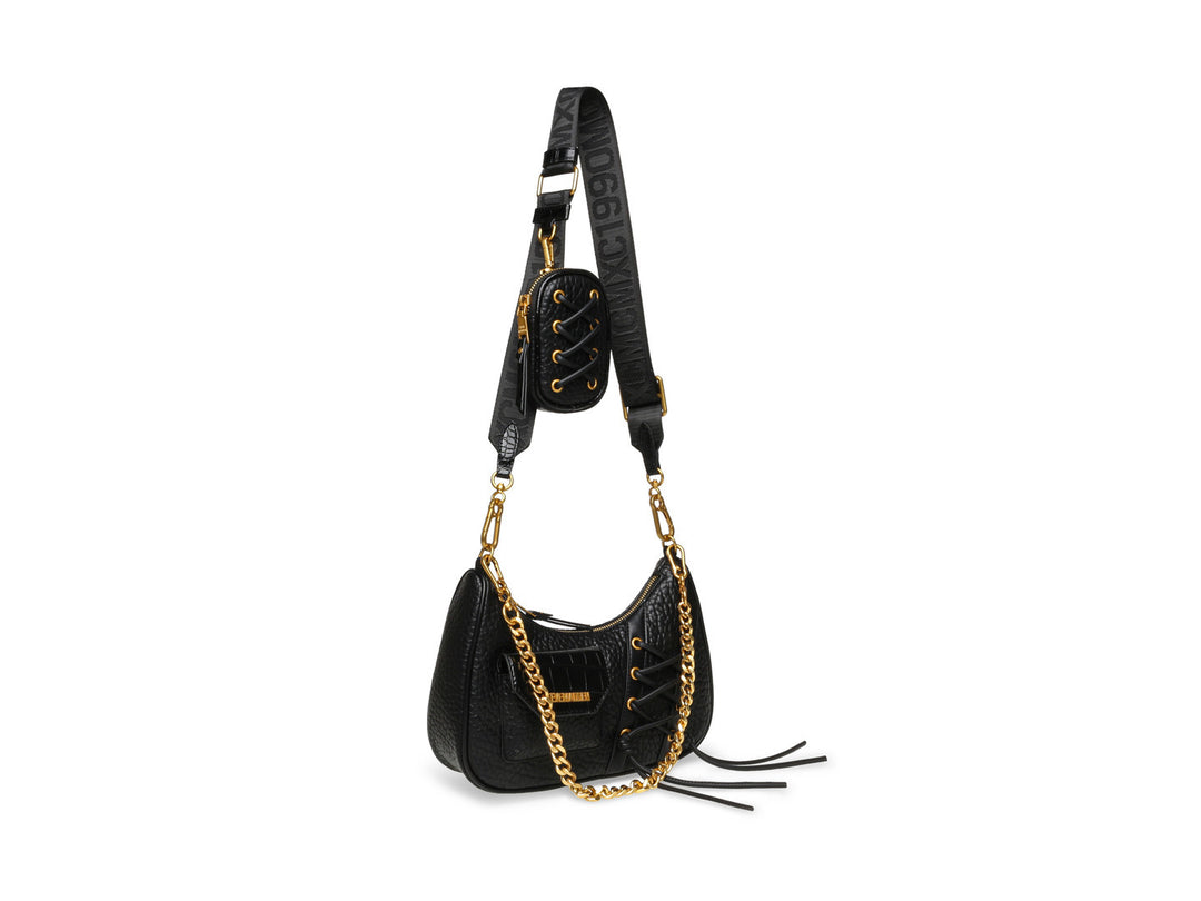 Bolso Steve Madden Bvice Negro Dorado para Mujer