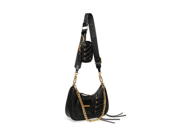Bolso Steve Madden Bvice Negro Dorado para Mujer