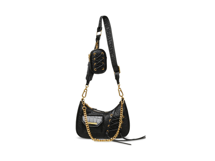 Bolso Steve Madden Bvice Negro Dorado para Mujer
