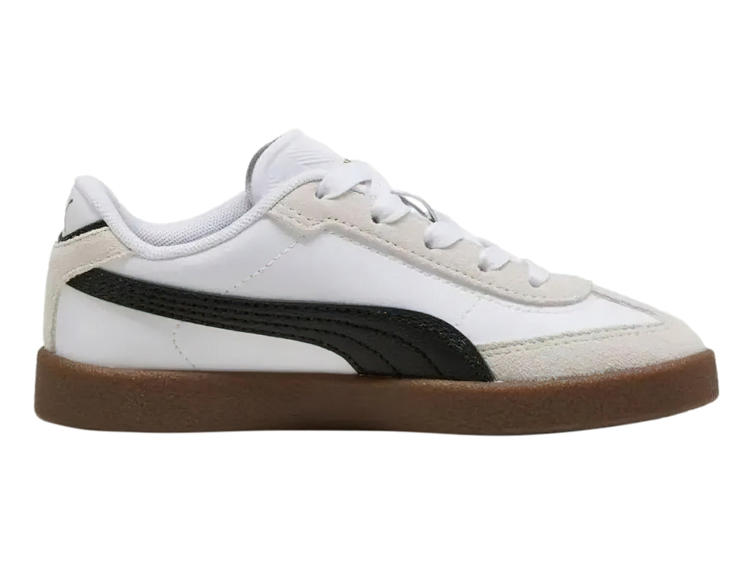 Tenis PUMA Club II Era Blancos y Negros para Niño