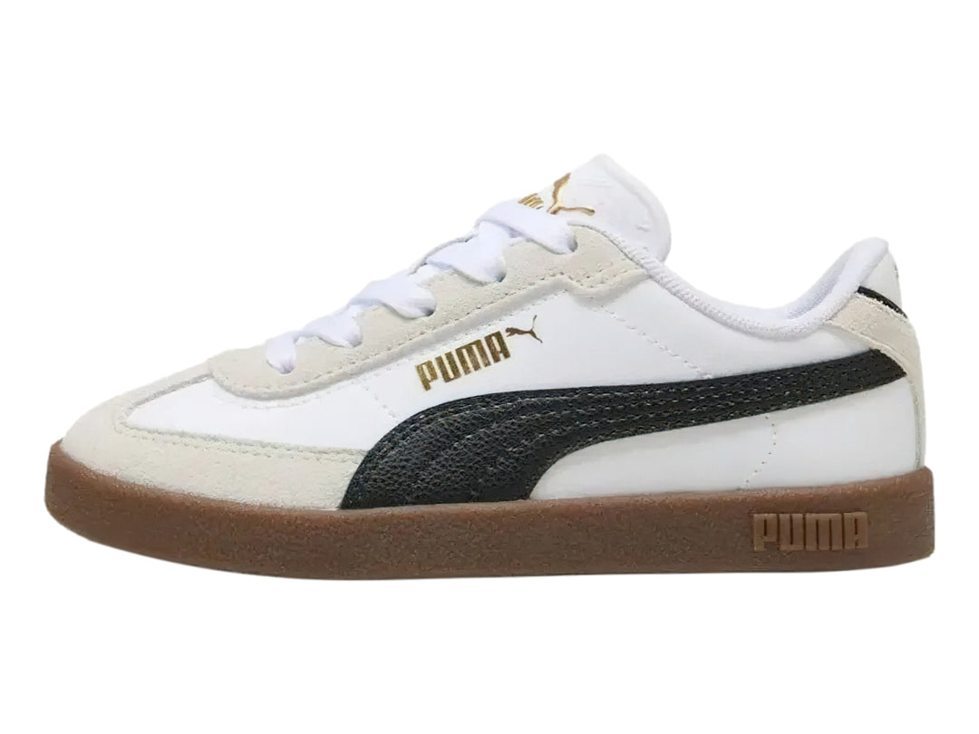Tenis PUMA Club II Era Blancos y Negros para Niño